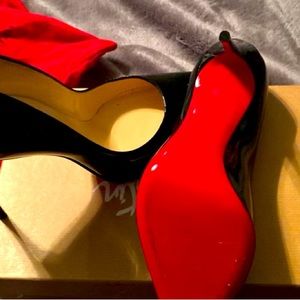 Louboutin Pigalle Follies Patent  NEVER worn outside